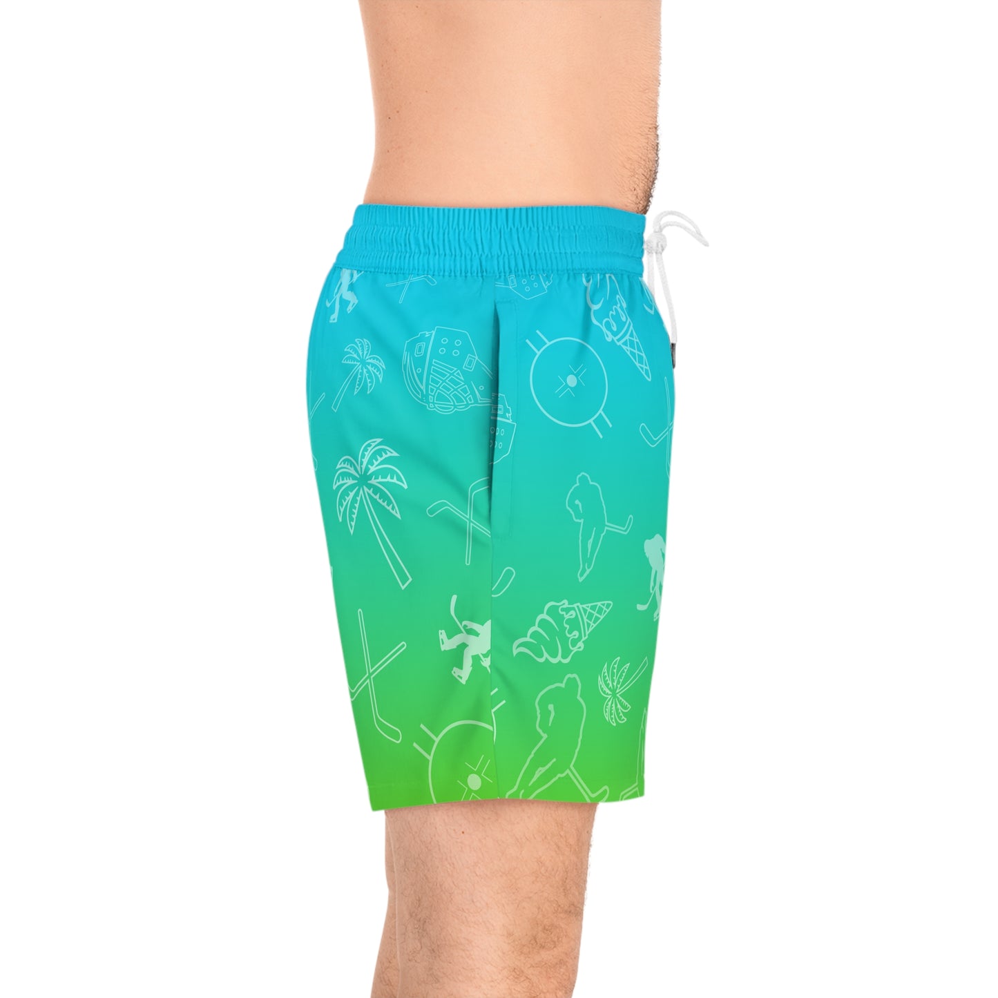 Adult Swim Trunks Bue Lagoon