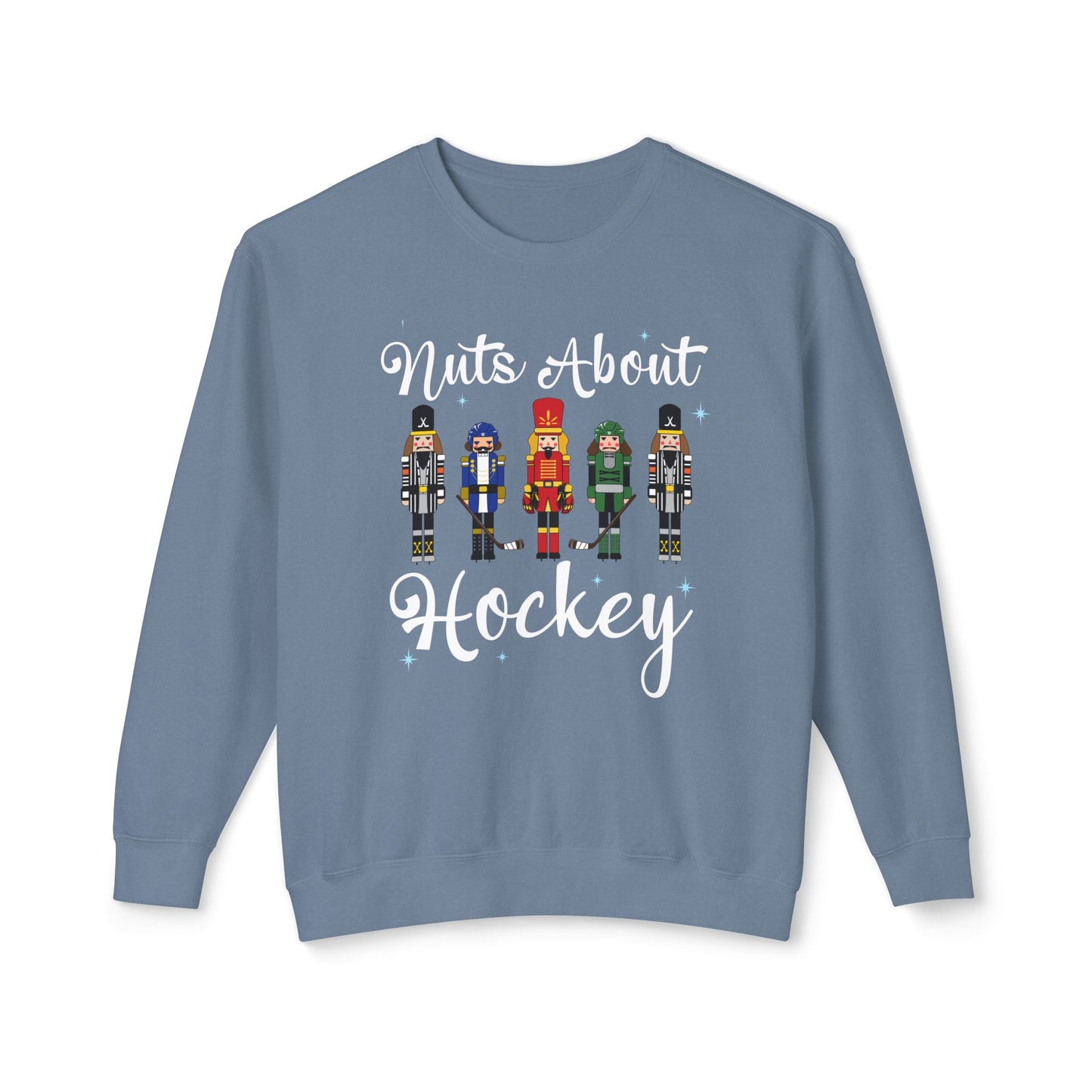 Womens Nuts About Hockey Crew Sweatshirt
