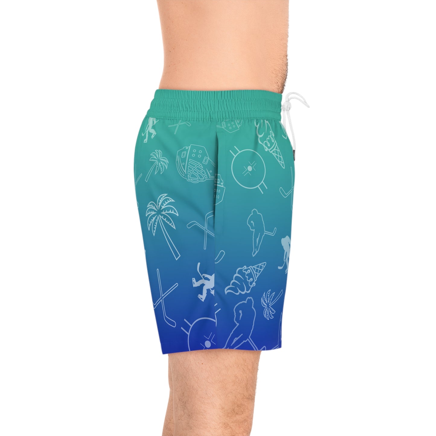 Adult Swim Trunks Deep Blue Sea