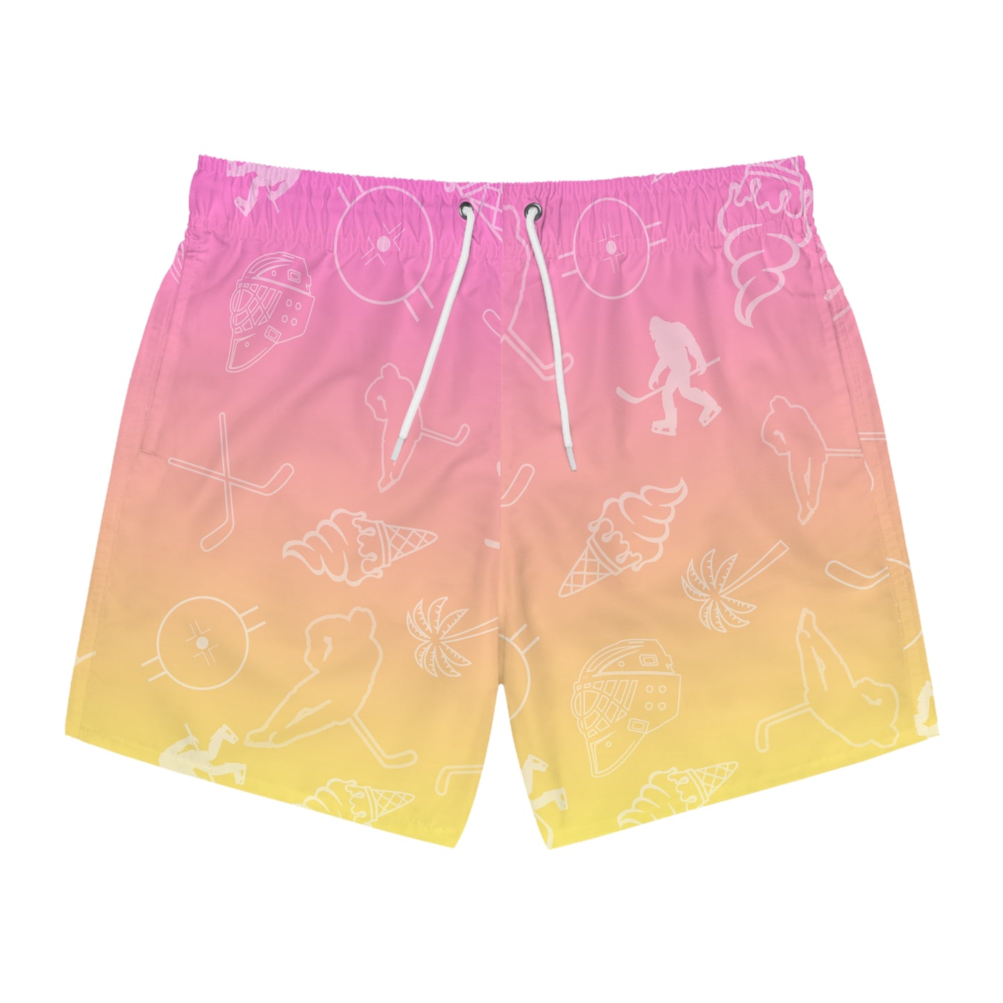(XS) Pink Lemonade Swim Trunks