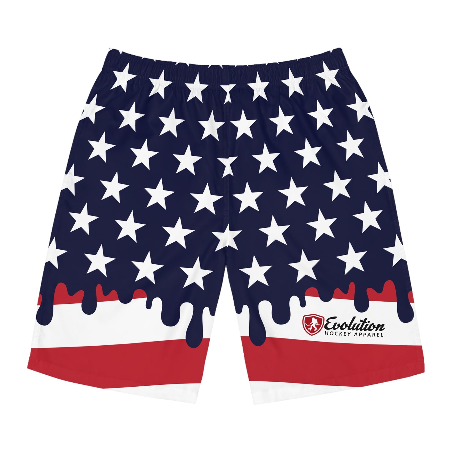 Men's Melted USA Flag Board Shorts