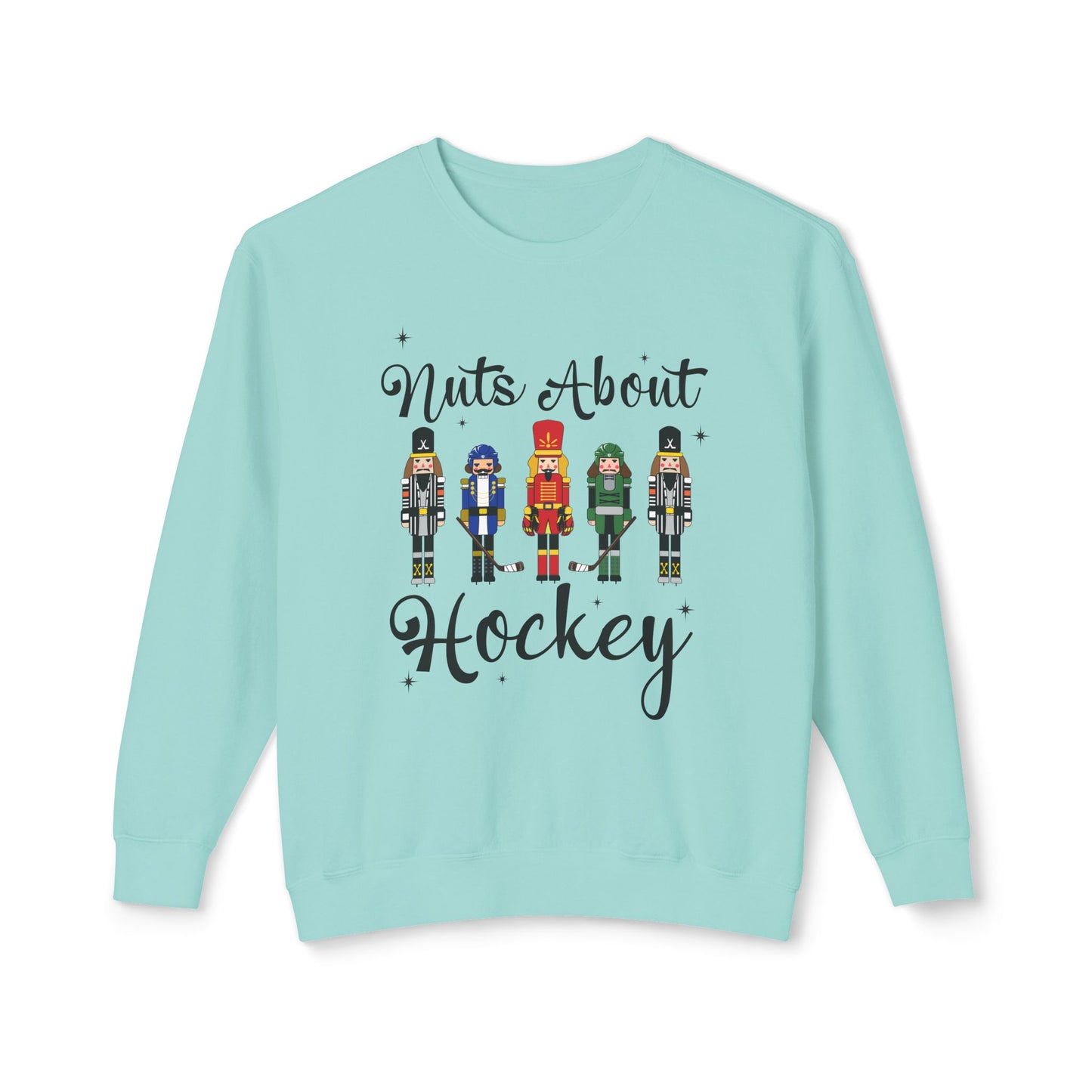 Womens Nuts About Hockey Crew Sweatshirt