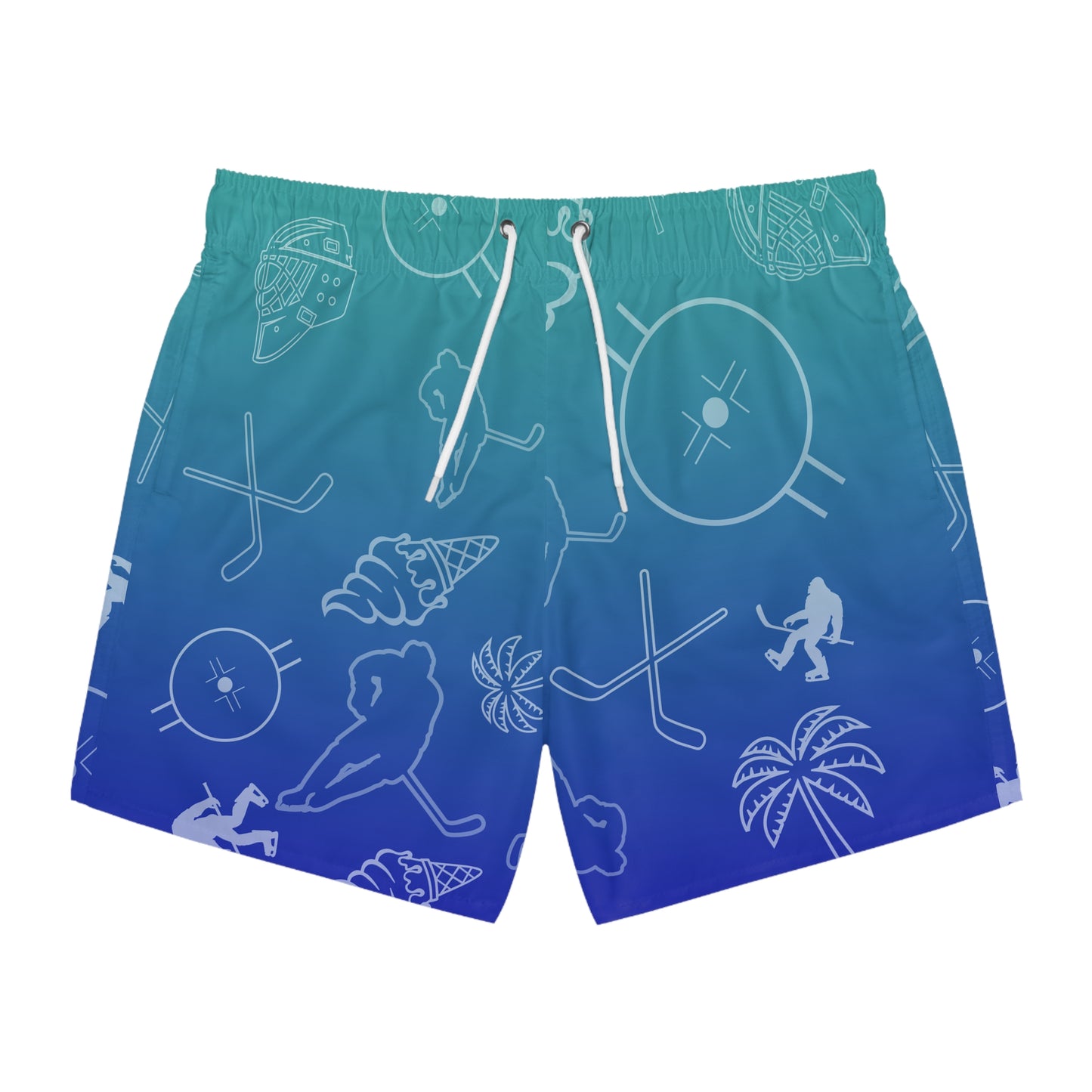 (XS) Deep Blue Sea Swim Trunks