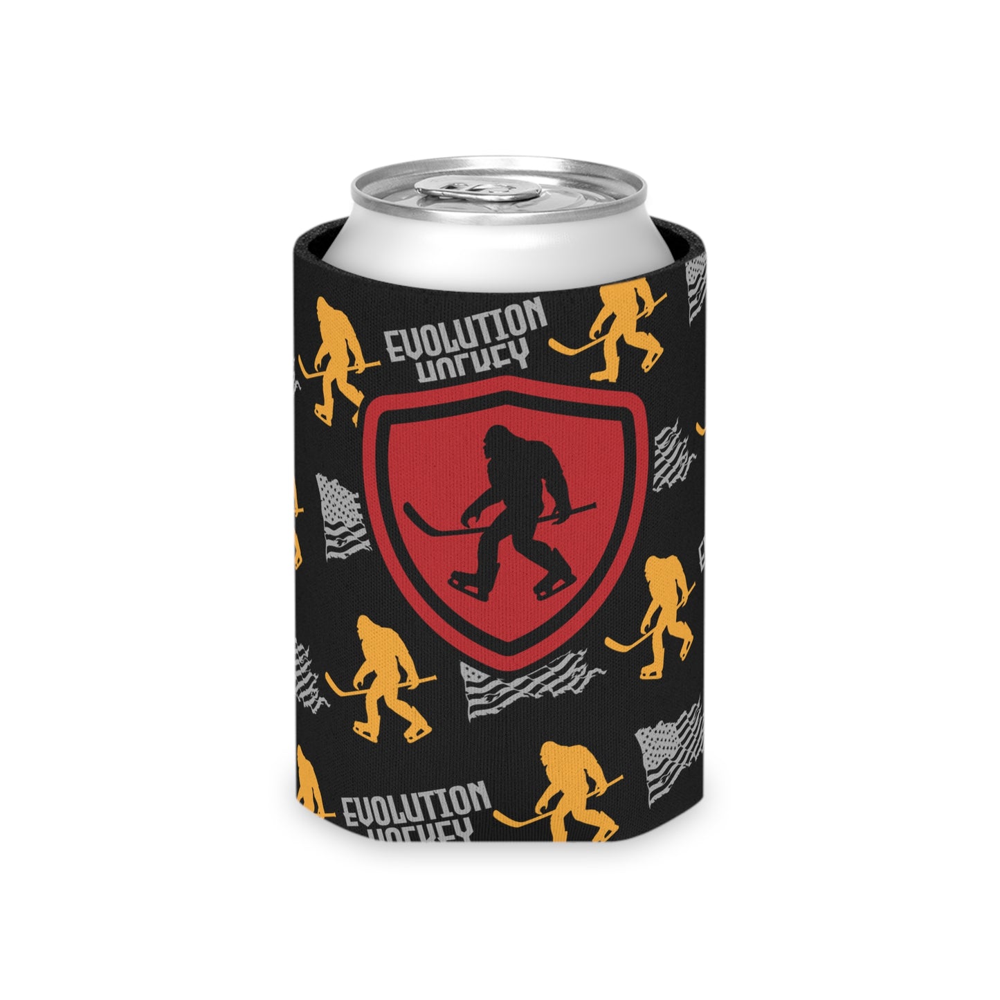 Black Evolution Hockey Can Cooler