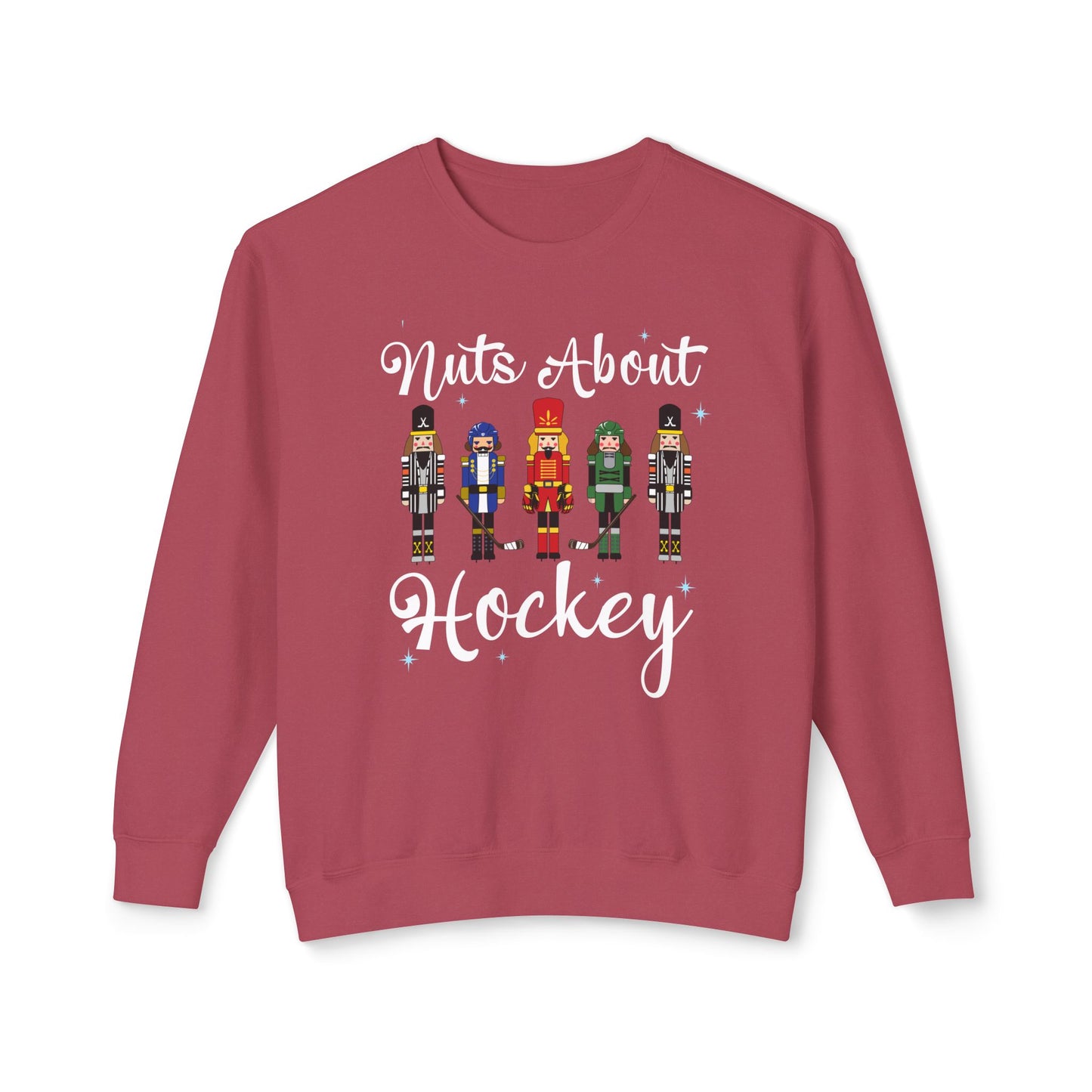 Womens Nuts About Hockey Crew Sweatshirt