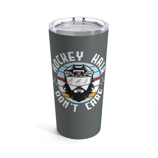 Hockey Hair Tumbler Gray