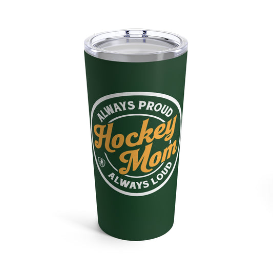 Hockey Mom Round Tumbler Green