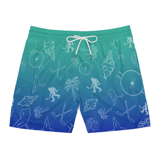 Adult Swim Trunks Deep Blue Sea