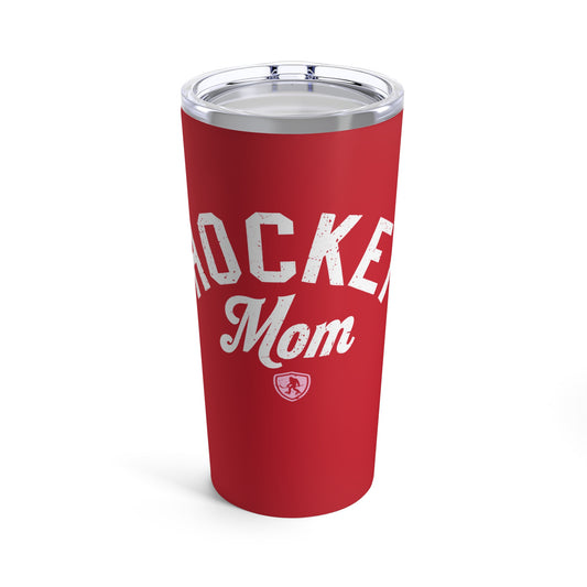 Hockey Mom Tumbler Red