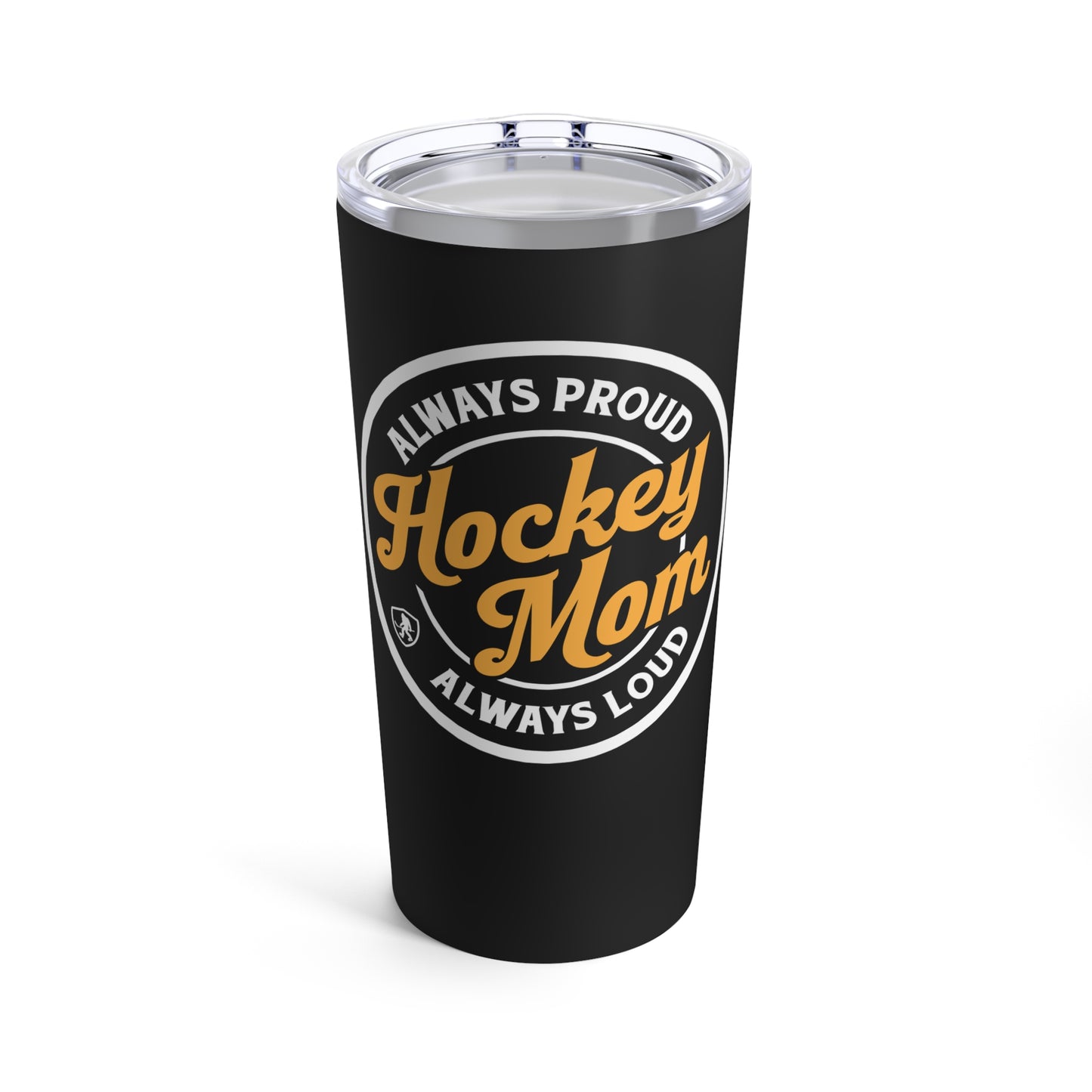 Hockey Mom Round Tumbler Black