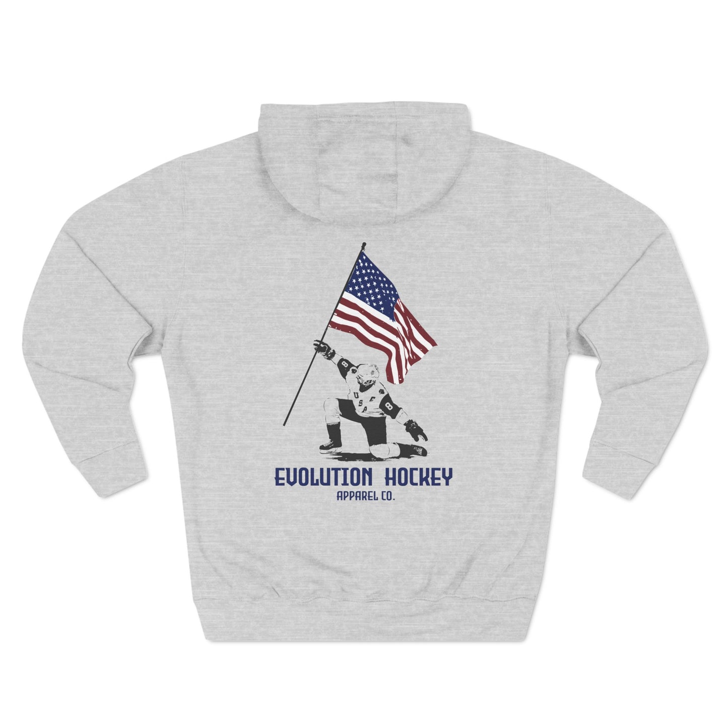 Evolution Hockey Skater USA Flag Hoodie