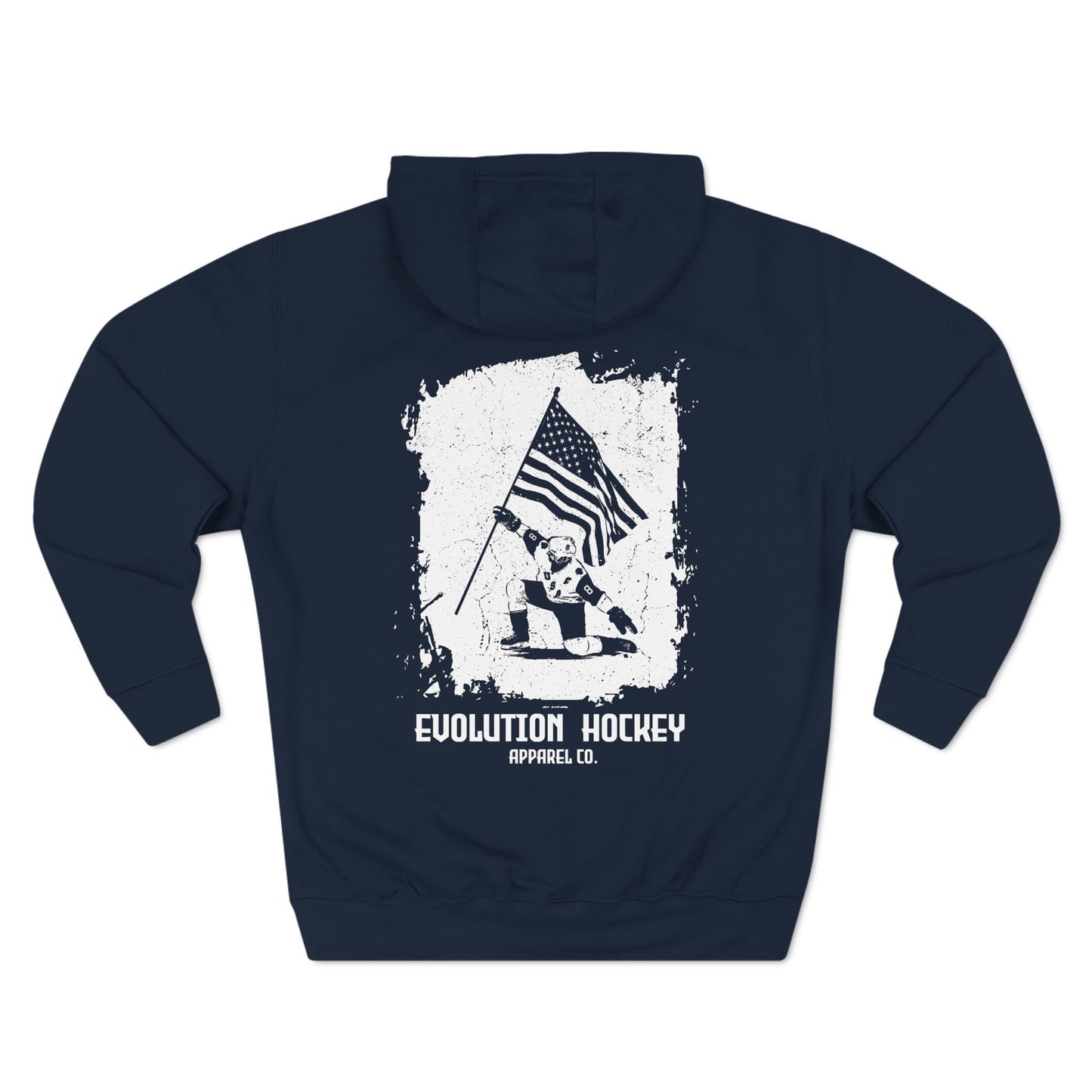 Evolution Hockey Skater USA Flag Hoodie