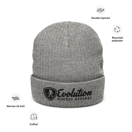 Americana Ribbed Beanie Gray